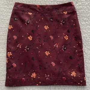 LOFT Outlet Printed Pencil Skirt, EUC, 0P